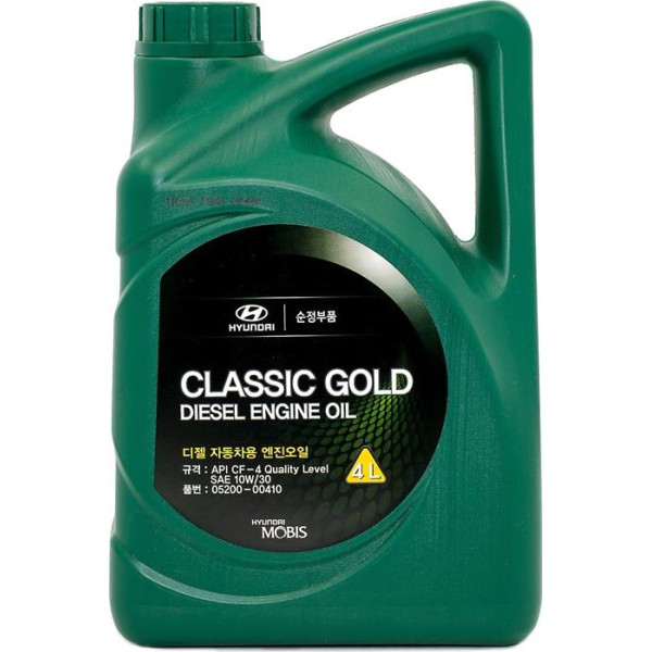 

Моторное масло Hyundai/Kia Classic Gold Diesel 10W-30, 6л