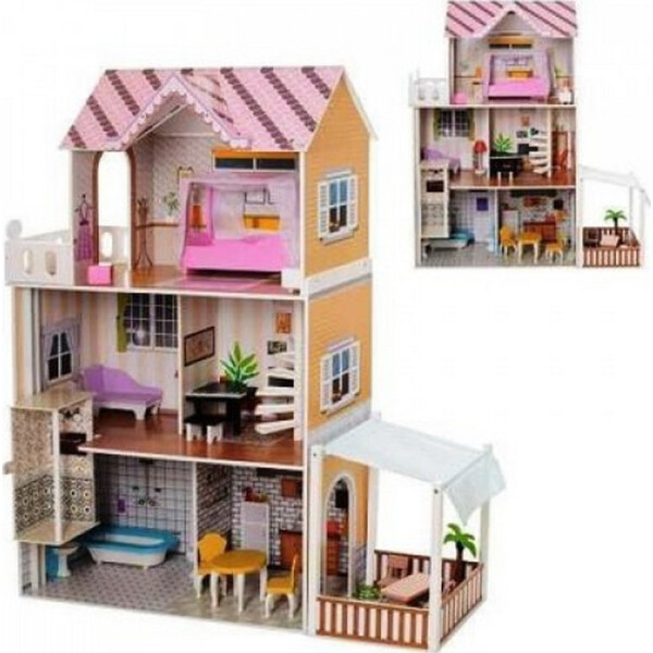 

Деревянный домик для кукол Bambi MD 2150