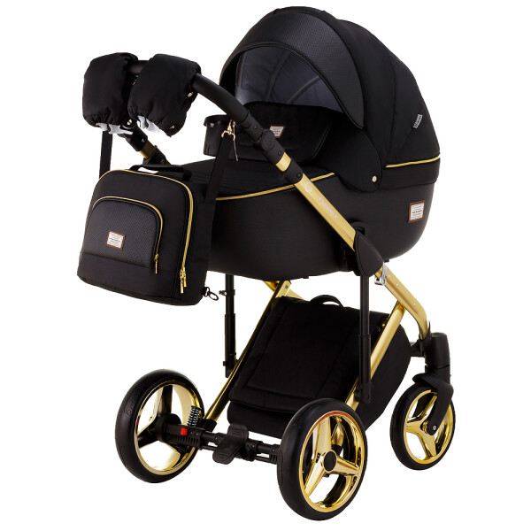 

Детская коляска универсальная 2 в 1 Adamex Luciano Polar (Gold) Q85