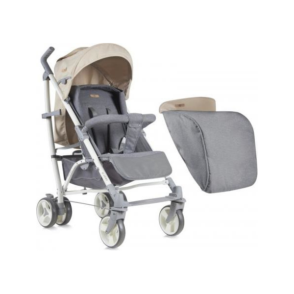 

Детская коляска Bertoni S-200 ЧЕХОЛ (grey&beige cities)