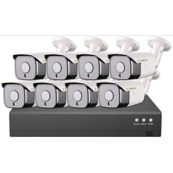 

Комплект видеонаблюдения 8 IP камер G.Craftsman POE 5Мп Sony IMX335