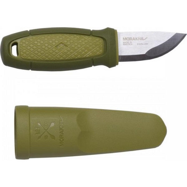 

Нож Morakniv Eldris, нержавеющая сталь, (с ножнами) зеленый