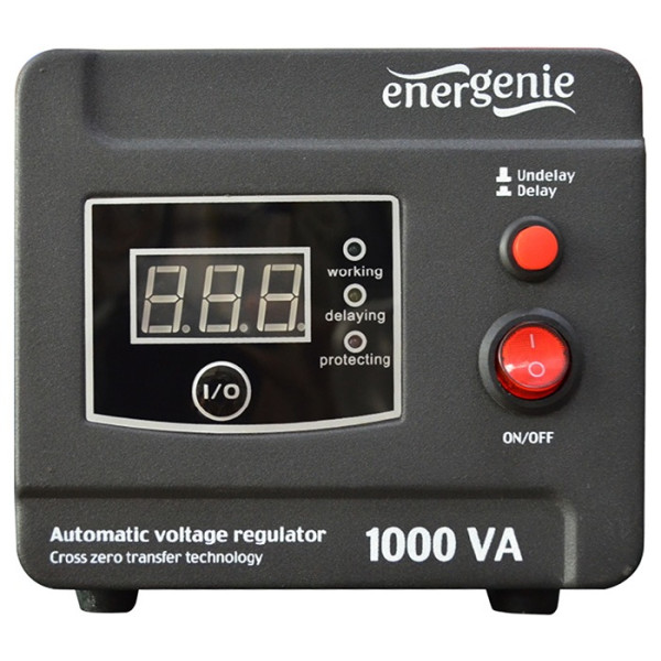

Стабилизатор напряжения EnerGenie EG-AVR-D1000-01 1000VA, 1xSchuko