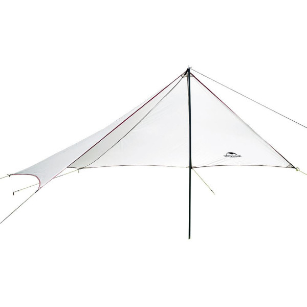 

Тент туристический Naturehike 20D silicone 4,25х2.55м 0,57 кг grey/white NH15T003-M
