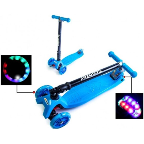

Самокат Best Scooter Maxi Голубой Складная Ручка