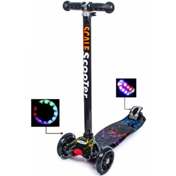 

Самокат Best Scooter Maxi Молния Светящиеся Колеса