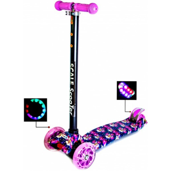 

Самокат Best Scooter Maxi Орхидея Светящиеся Колеса