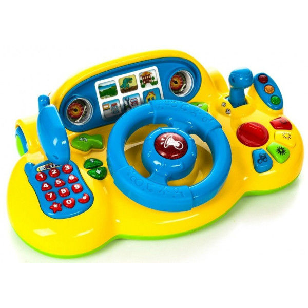 

Автотренажер Limo Toy Маленький гонщик Желто-голубой (M 7318 U)
