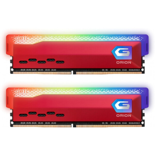 

DDR4 16GB (2x8GB) 3600 MHz Orion RGB Racing Red GEIL (GOSR416GB3600C18BDC)