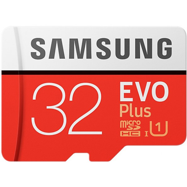 

Карта памяти Samsung EVO Plus microSDHC UHS-I 32GB сlass10 +SD адаптер (MB-MC32GA/RU или MB-MP32GA/APC)