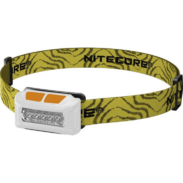 

Фонарь налобный Nitecore NU10 (4xLED + RED LED, 160 люмен, 7 режимов, USB) 6-1231-white
