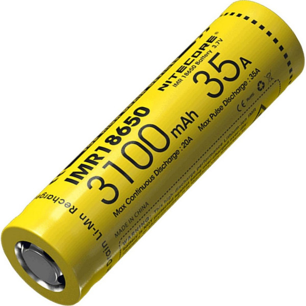 

Аккумулятор литиевый Li-Ion IMR 18650 Nitecore 3.7V (35A, 3100mAh) 6-1239