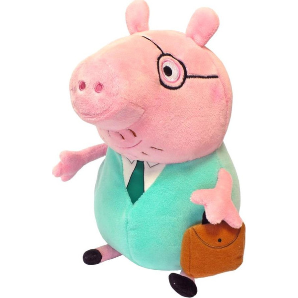 

Мягкая игрушка Peppa Папа Свин с портфелем (30 см) (30292)