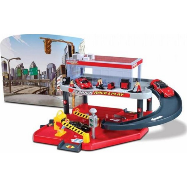 

Игровой набор Bburago Гараж Ferrari 2 уровня, 1 машинка (18-31231)