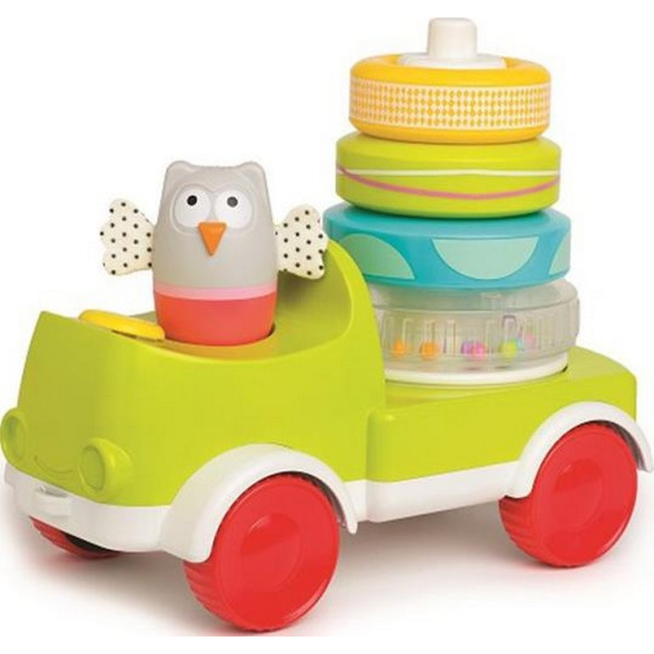 

Развивающая машинка с пирамидкой Совушка-малышка TafToys (11945)