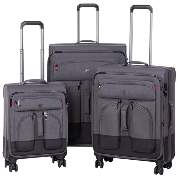 

Чемодан Wenger (набор) Deputy Set (20"/24"/29") 4 колеса (серо-чёрный) (604364)