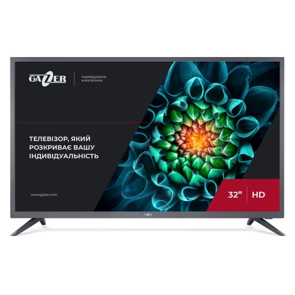 

Телевизор 32" Gazer TV32-HS2 Smart TV Graphite