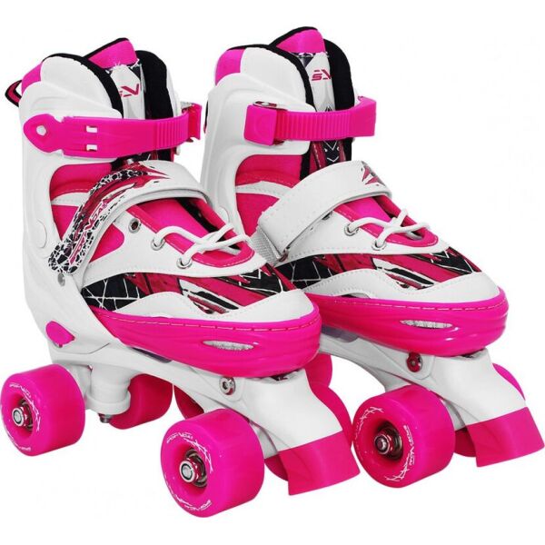 

Роликовые коньки (квады) SportVida SV-LG0055 Size 35-38 White/Pink