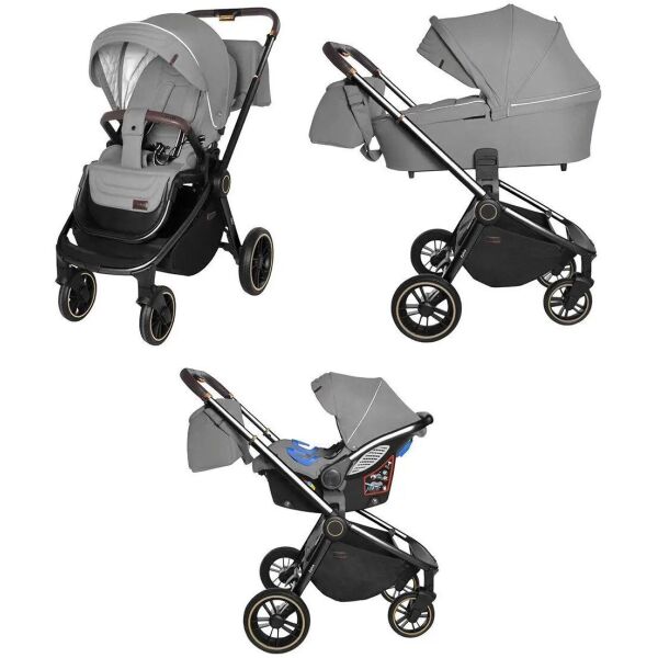 

Коляска прогулочная CARRELLO Epica CRL-8511 (3in1) Silver Grey +дождевик /1/