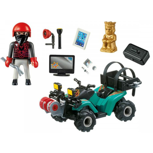 

Конструктор Playmobil Грабитель с добычей на квадроцикле (6879)