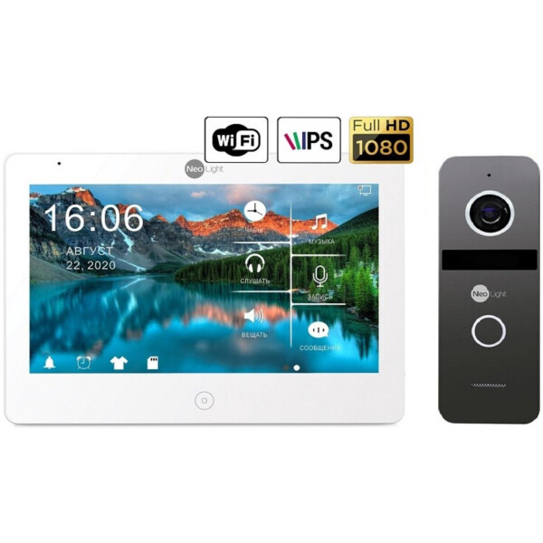 

Комплект видеодомофона Neolight Mezzo HD WiFi / Solo FHD Graphite