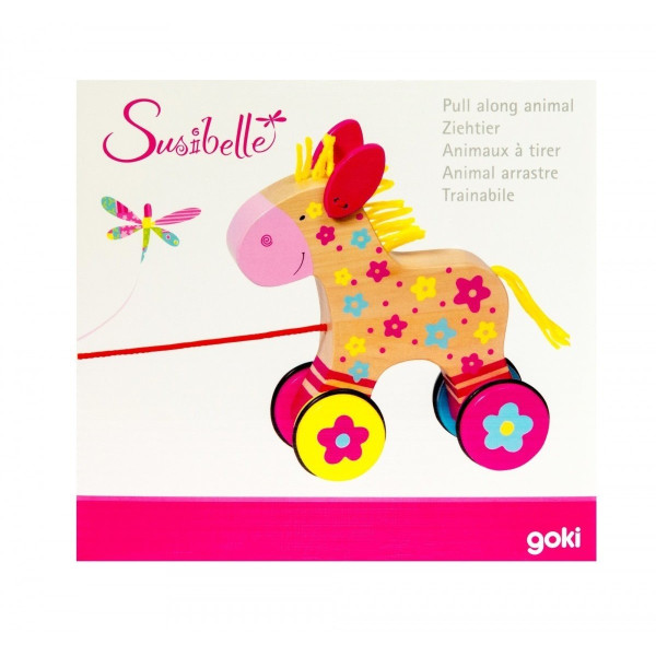 

Деревянная каталка goki Лошадка Susibelle (54944)