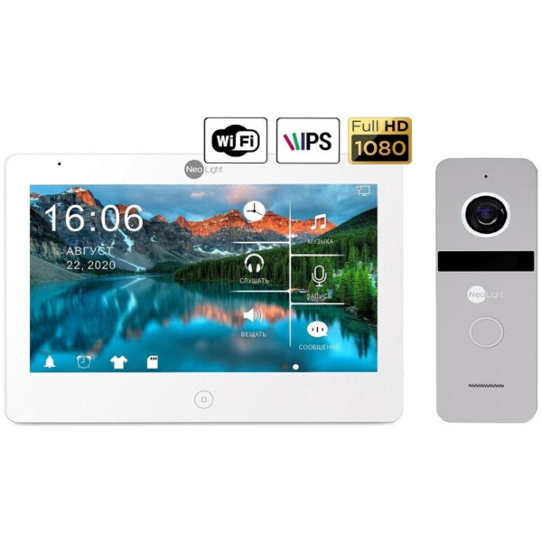 

Комплект видеодомофона Neolight Mezzo HD WiFi / Solo FHD Silver