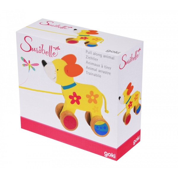 

Деревянная каталка goki Собачка Susibelle (54915)