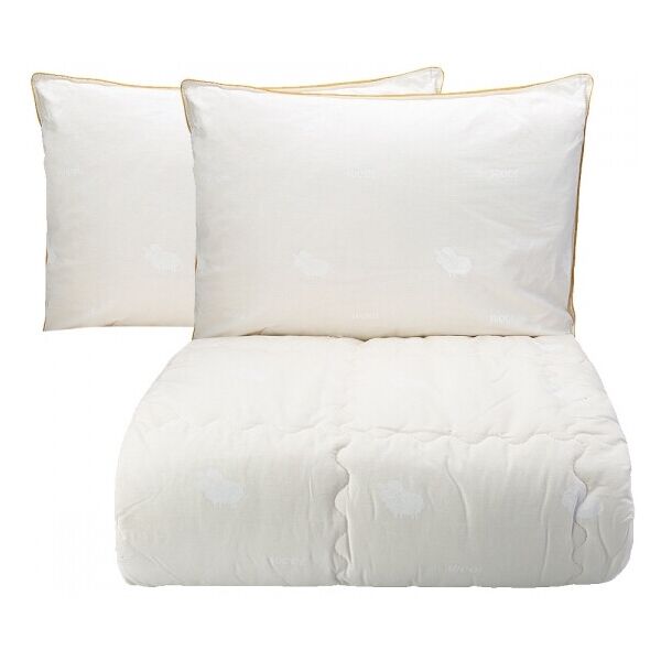 

Одеяло с подушками Karaca Home Wool шерстяной 195*215 евро (svt-2000022279345)