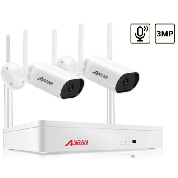 

Беспроводной комплект видеонаблюдения на 2 камеры Wi-Fi Anran 3MP ARCCTV