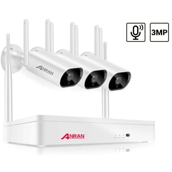 

Беспроводной комплект видеонаблюдения на 3 камер Wi-Fi Anran 3MP ARCCTV