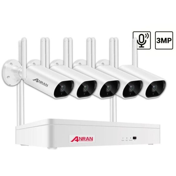

Беспроводной комплект видеонаблюдения на 5 камер Wi-Fi Anran 3MP ARCCTV