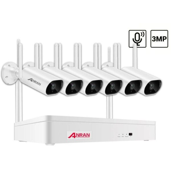 

Беспроводной комплект видеонаблюдения на 6 камер Wi-Fi Anran 3MP ARCCTV