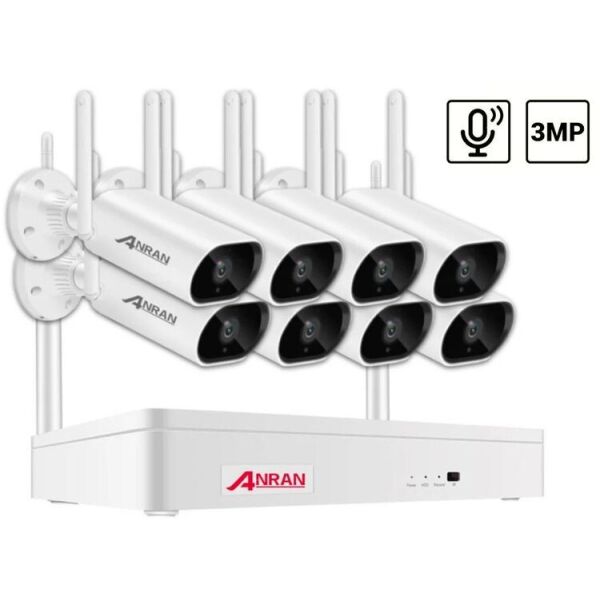 

Беспроводной комплект видеонаблюдения на 8 камер Wi-Fi Anran 3MP ARCCTV