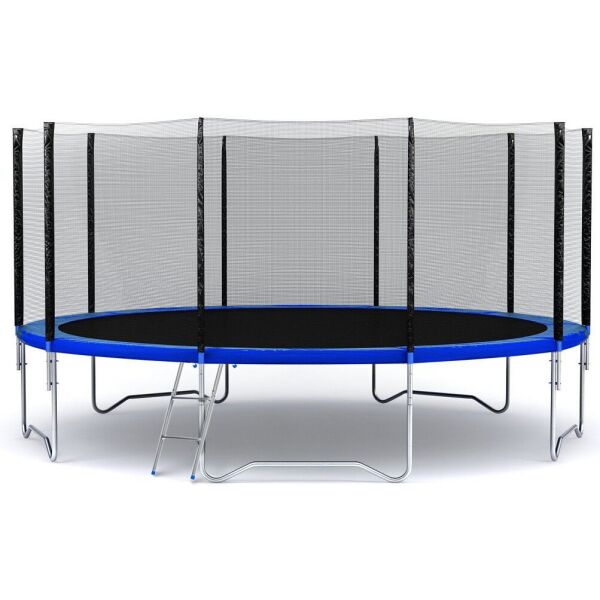 

Батут FUNFIT 490 см с защитной сеткой и лестницей