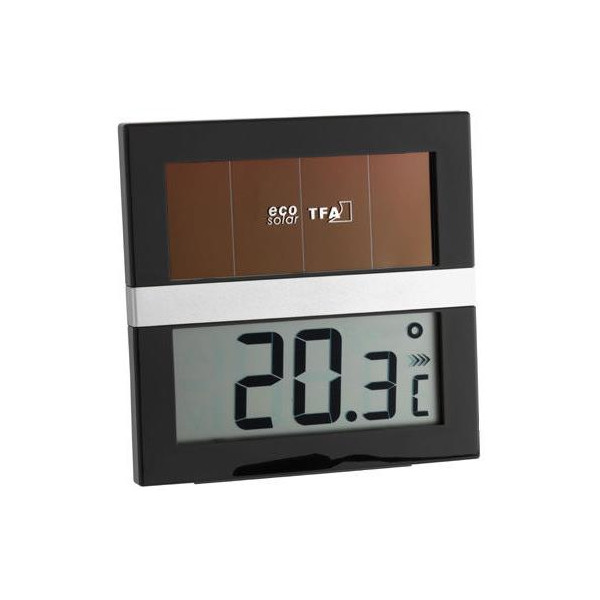 

Термометр комнатный цифровой TFA ECO Solar, 90х90х20 (301037)