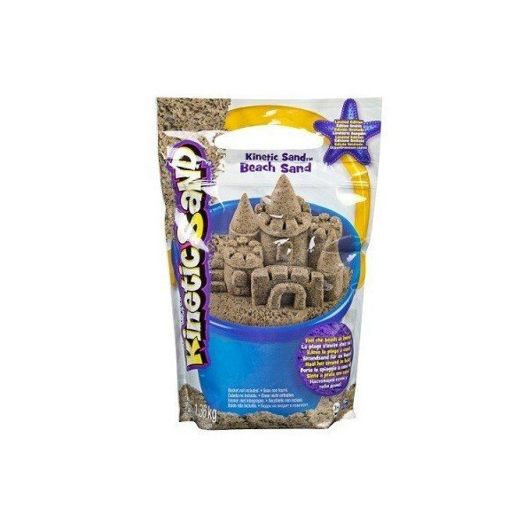 

Песок для творчества Kinetic Sand Beach натуральный цвет 1360 г (71435)