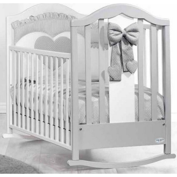 

Детская кроватка Baby Italia FIOCCO WHITE/DOVE GREY