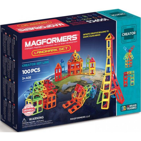 

Магнитный конструктор Magformers Известные строения мира, 100 эл. (703008)