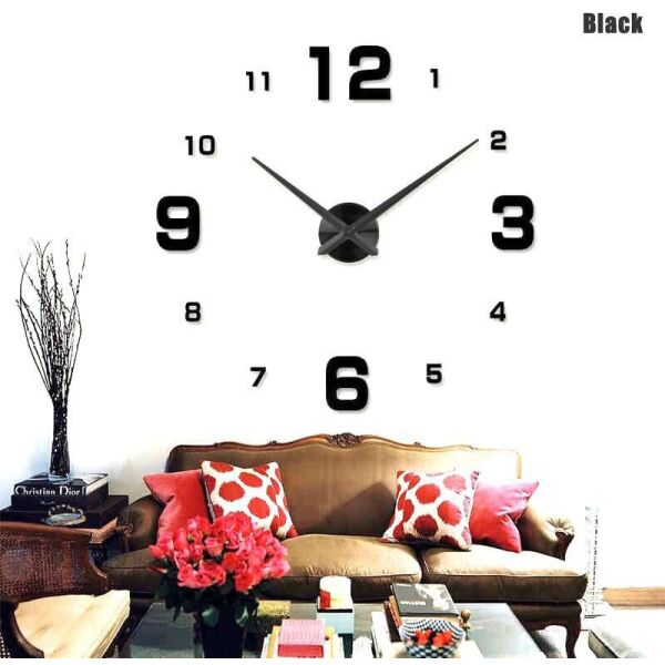 

Акриловые зеркальные настенные 3D часы DIY CLOCK с цифрами 3826 VJ