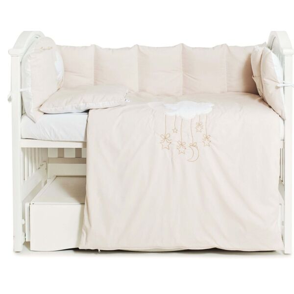 

Комплект постельного белья детский Babycentre & Twins Moonlight 4011-BTMO-02, beige