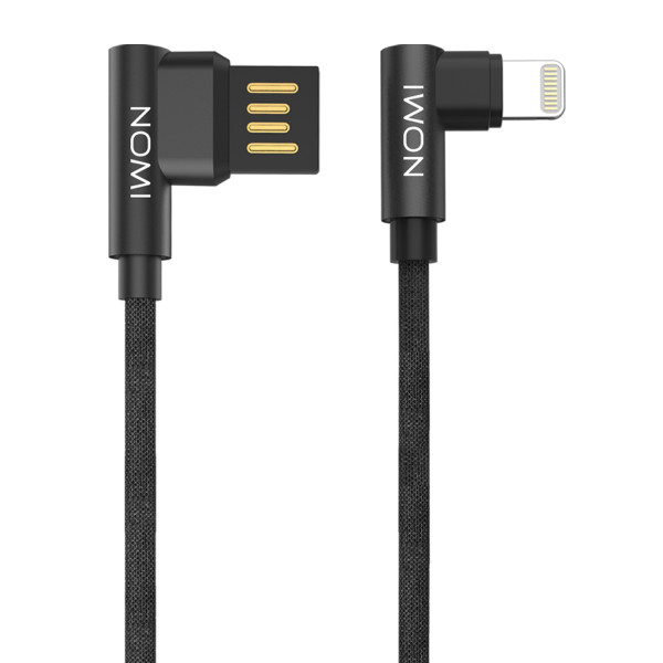 

Кабель Nomi DCPQ 10i USB Lightning 1м Black