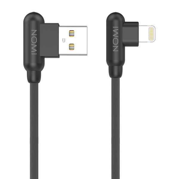 

Кабель Nomi DCAQ 10i USB Lightning 1м Black