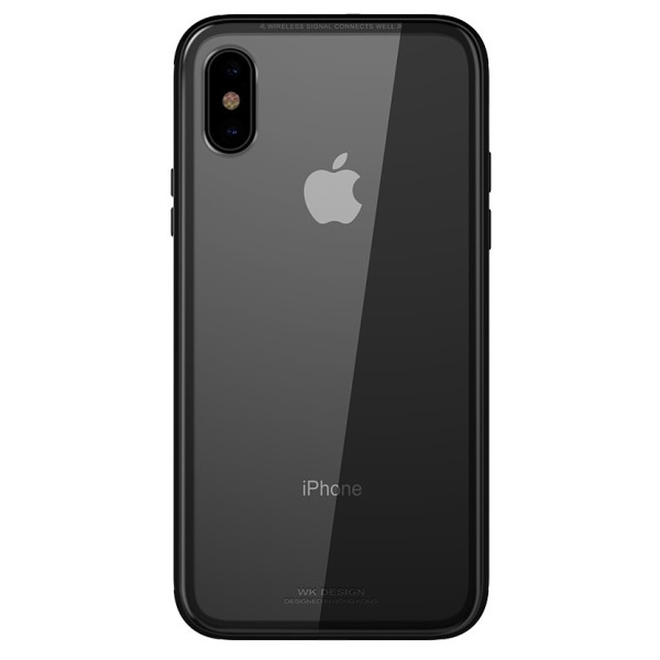 

Чехол WK Kingkong Glass/Metal Black для iPhone X