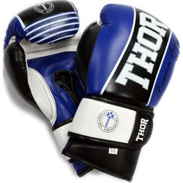 

Перчатки боксерские Thor THUNDER (PU) (529/09) blue 10 oz