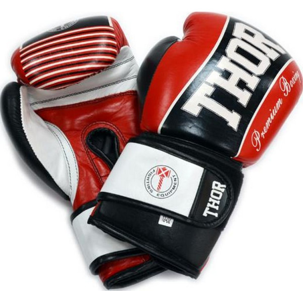 

Перчатки боксерские Thor THUNDER (PU) (529/09) red 12 oz