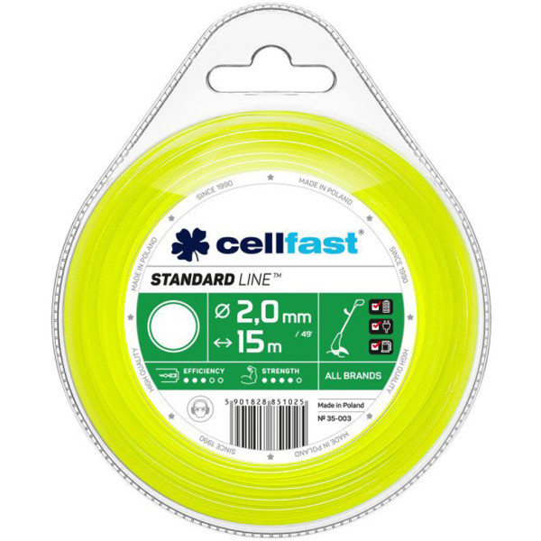 

Леска Cellfast 2.0 мм 15 м (35-003)