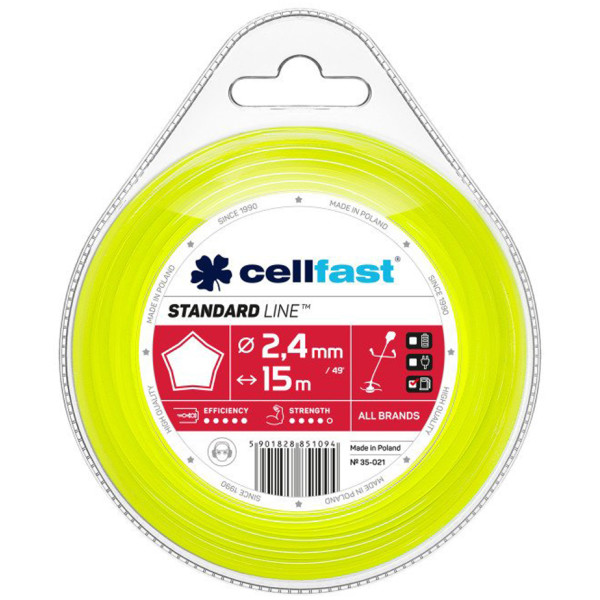 

Леска Cellfast 2.4 мм 15 м (35-021)