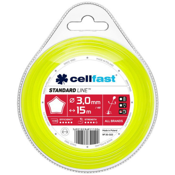 

Леска Cellfast 3.0 мм 15 м (35-022)