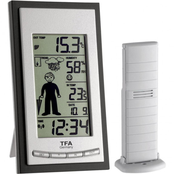 

Метеостанция TFA "Weather Boy", 81x33x144 мм (351084.IT)